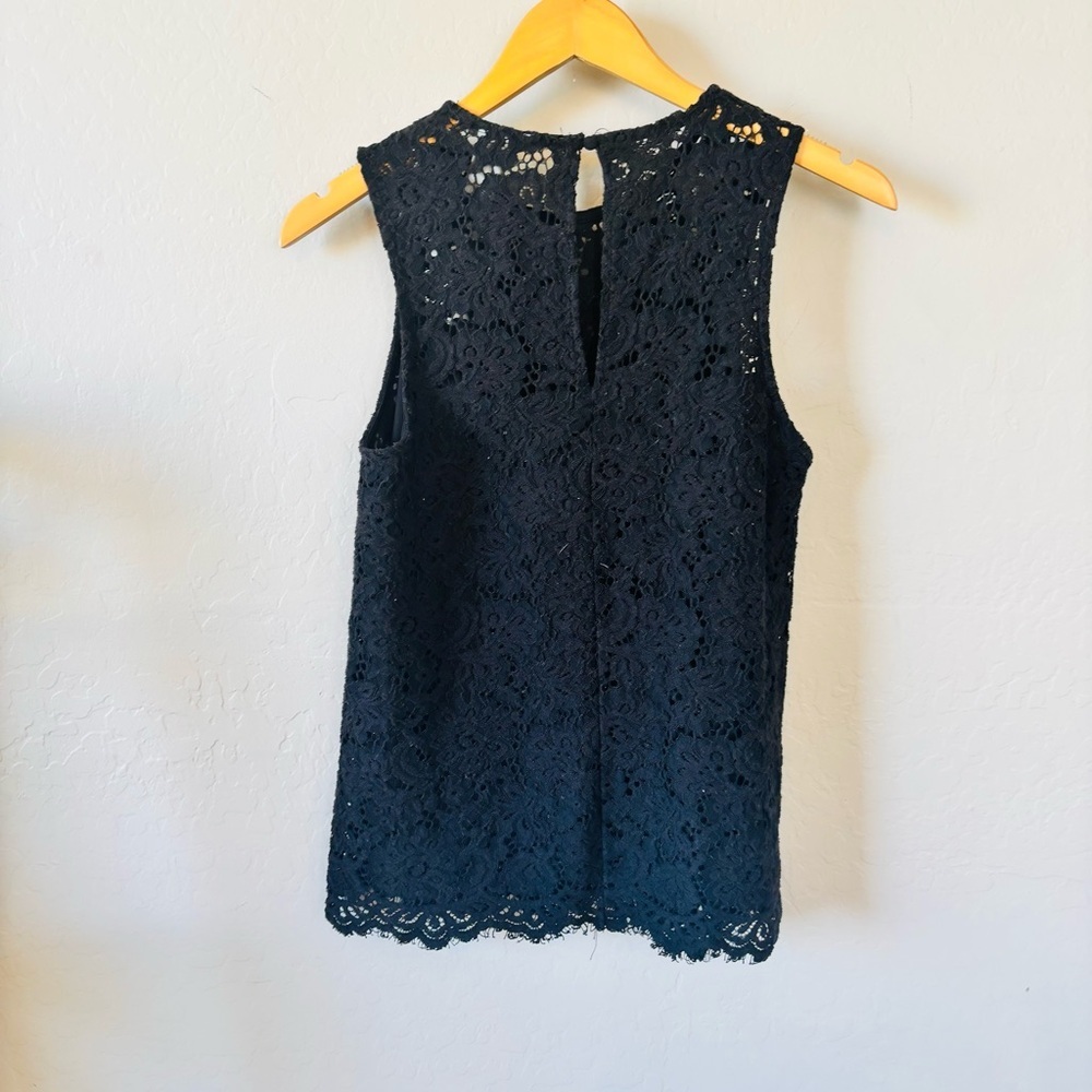 H&M | Black Lace crochet‎ Sleeveless Top - Picture 3 of 5